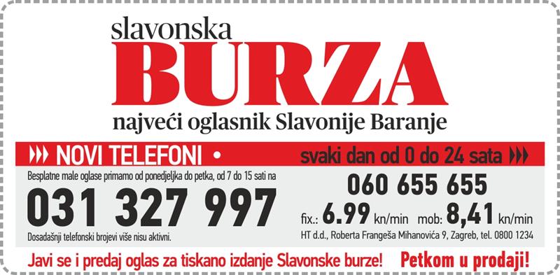 Slavonska burza besplatni oglasi poznanstva